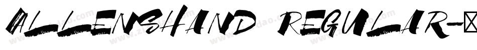 AllensHand Regular字体转换